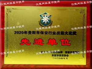 保安行業先進單位